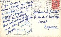 CPA Nice Promenade Des Anglais Bateau