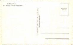 CPA la dimension Niza del azul la iglesia de Notre Dame