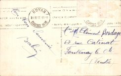 Cuadro total de CPA Royan en el bulevar el jardin publico de Botton en los dos embarcaderos