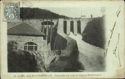 CPA Bourboule Cascades of the Lake and Electric Usine