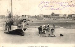 CPA Paris Plage Maree basse Enfants