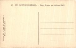 CPA the Saints De Solesmes Sainte woman with the Tomb