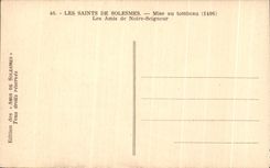 CPA the Saints De Solesmes Put at the Tomb Friends of Our Lord