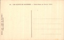 CPA Saintes De Solemes Our Dmae With the Shroud