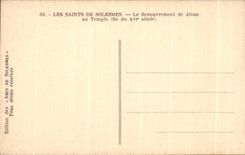CPA Saintes De Solemes the Covering Of Jesus To the Temple