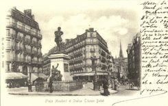 REPRO Paris Places Maubert And Statue Etienne Dolet