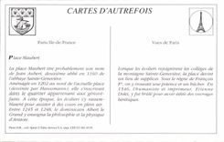 REPRO Paris Places Maubert And Statue Etienne Dolet