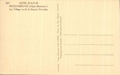 CPA Dimensions Roquebrune Azure the Village Seen Of the Large Cornice