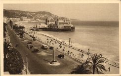 CPA Cote D'Azur Nice Promenade Des Anglais Et Casino De La Jetee