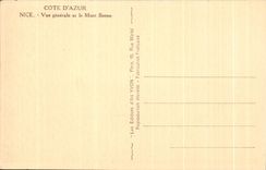 CPA La Cote d'Azur Nice Vue Generale Et Le Mont Boron