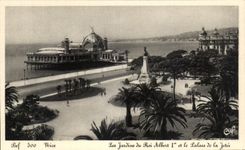 CPA Nice Les Jardins Roi Albert Et Le Palais De LA Jetee