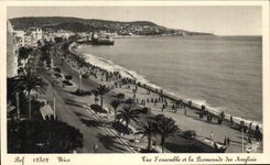 CPA Nice Vue D'Ensemble Et La Promenade Des Anglais