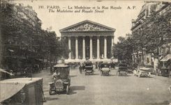 CPA Paris the Madeleine and the Royal Street