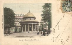 CPA Paris Entrance of the Park Heaps