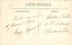 CPA Inondations de Paris Le Pont des arts