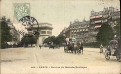 CPA Paris Avenue du Bois De Boulogne Arc de TRiomphe 