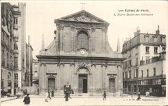 CPA the Church of Paris Notre Dame of the Victories