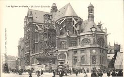 CPA the Church of Paris Saint Eustace