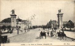 CPA Paris the Bridge the Avenue Alexandre III
