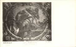 CPA Senate Jordaens Paris the festival of Bacchus