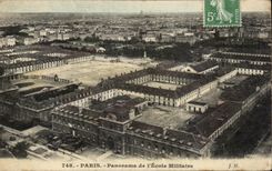 CPA Paris Panorama de l'Ecole Militaire Militaria