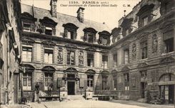 CPA Paris Interior Court of the old Sully Hotel