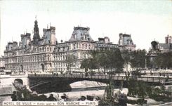 CPA Hotel De Ville Bon Marche Paris Marche aux fleurs 