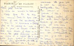 CPA Paris While Strolling Church Saint Germain of Near