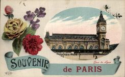 CPA Souvenir of Paris Parks of Lyon Fleurs
