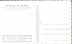 CPSM Versailles And Its Wonders Park of the Castle the Basin of latone Green Tips and the large Canal