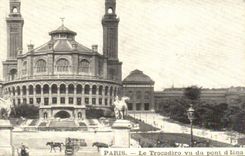 REPRO Paris Trocadero Seen of the Bridge of lena
