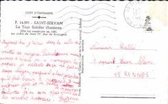 CPA Saint Servan La Tour Solider illuminee