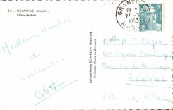CPA Granville Effets de Mer 