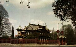 CPA Brussels the Chinese House Brussel Hel Chinesse Door