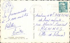 CPA Lourdes the Observatory of the Peak of Jer