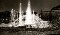 CPSM Karlsruhe I Baden Wasserspiele Festplatz