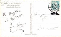 CPA Paris Et Ses Merveilles Rue de Rivoli et jardin des Tuileries