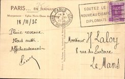 CPA Paris While Strolling the Notre Dame Church of the Fields