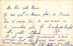 CPA Why made you this figure the Child Train Cage Birds