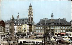 Northern CPSM Lille Places General De Gaulle