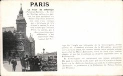 CPA Paris Le Tour de l'Horloge Marche aux fleurs