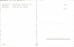 CPA Brussels Grand Places Town hall Brussel grote Markt Stadhuis Brussels Town hall and Square