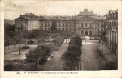 CPA Saverne the Castle and the Place of the Market