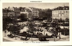 CPA Pau Place Georges Clemenceau