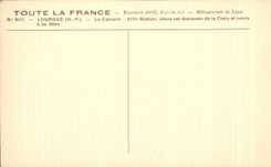 CPA Lourdes Martyrdom XIII Jesus Station is descended from the Cross and given