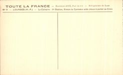 CPA Lourdes the Martyrdom V Simon Station Cyreneen helps Jesus has to carry his Cross