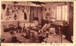 CPA Lourdes Castle Fort Pyrenean Museum Room of the Shepherd