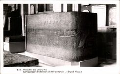 CPSM Museum Of Louvre Sarcophagus of Ramses Egypt