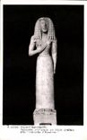 CPSM Museum Of Louvre Statuette of Style cretois known as statuette of Auxerre Paris
