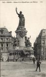 CPA Paris Statue de la Republique par Morice